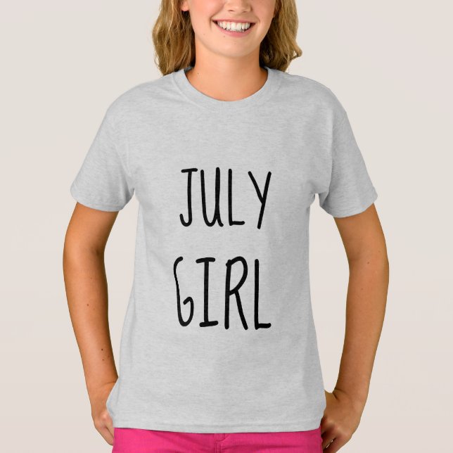 JUILLET ANNIVERSAIRE T-shirts FILLE (Devant)