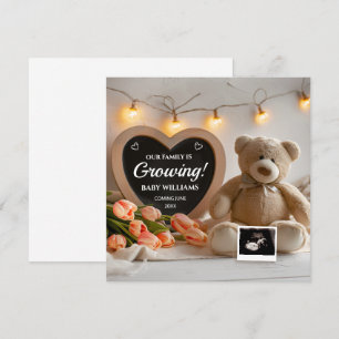 Juillet Fleur de naissance Faire-part de grossesse