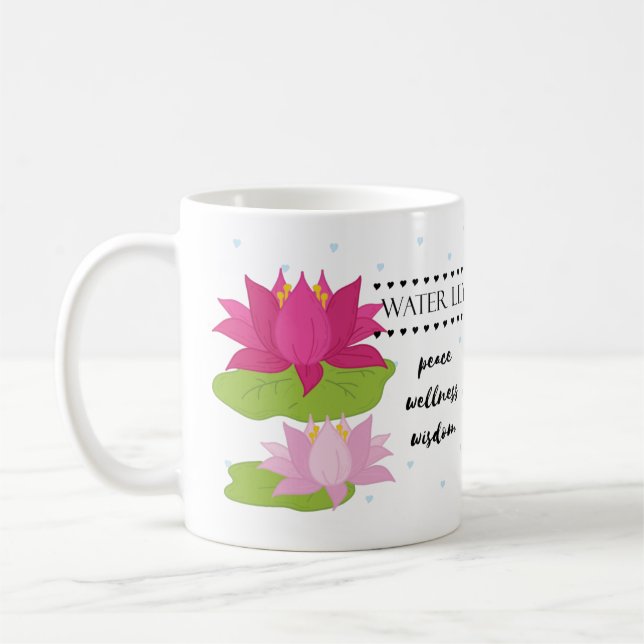 Juillet Mug Fleur de naissance avec sens Fleur (Gauche)