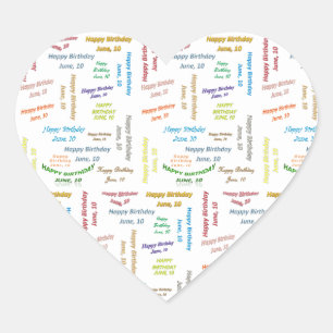 Juin, 10 Anniversaire Sticker