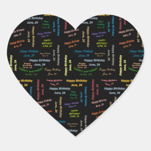 Juin, 24 Anniversaire Sticker