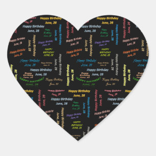 Juin, 28 Anniversaire Sticker