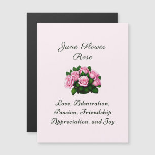 Juin Mois de naissance Fleur Rose intemporel flora