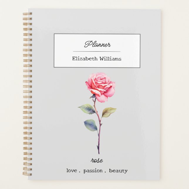 JUIN ROSE FLEURS DE NAISSANCE PERSONNALISÉE (Devant)