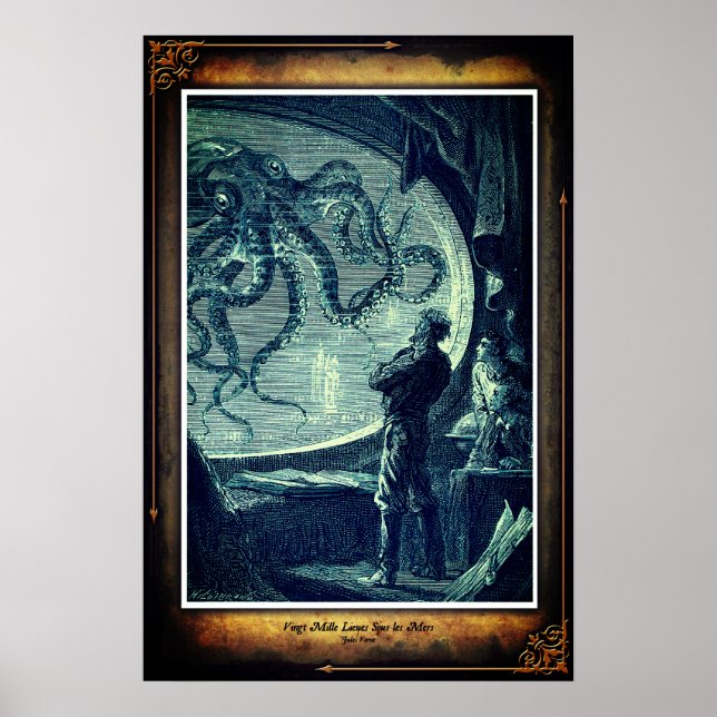 Jules Verne 20000 Leagues Under the Sea Poster 3 (Devant)