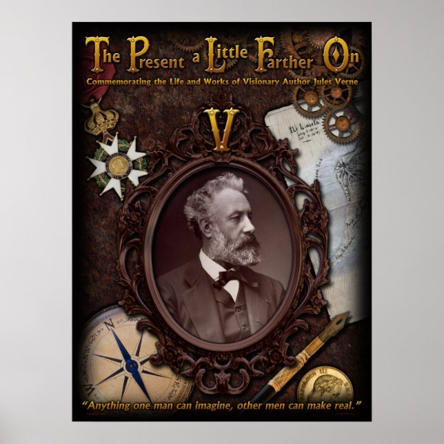 Jules Verne Commemorative Poster (Devant)