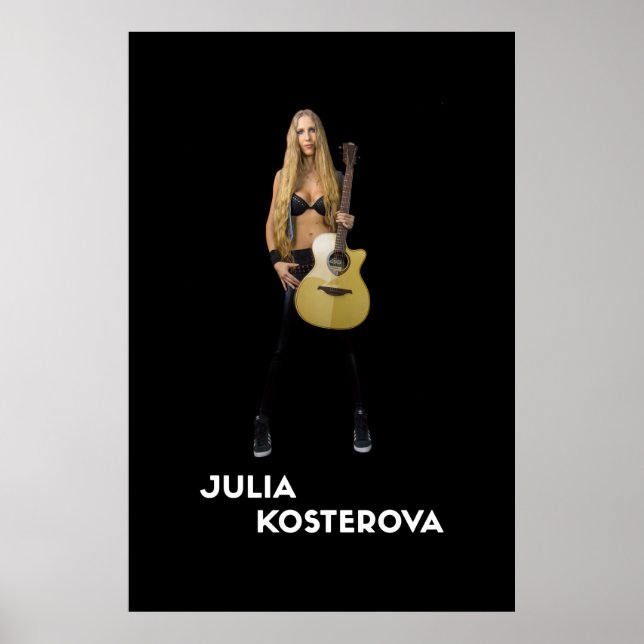 Julia Kosterova LAG Guitares Poster Nouveau (Devant)