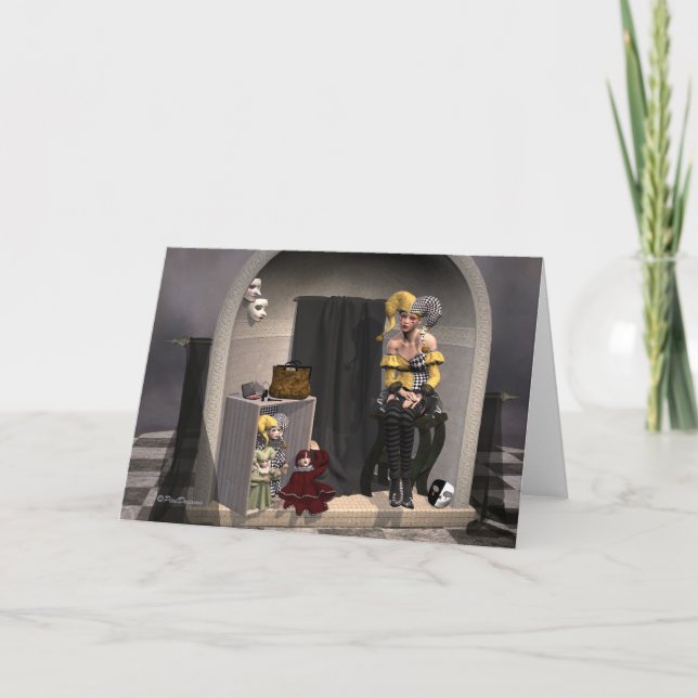 "Julia's Puppet Theatre" - Carte de voeux (Devant)