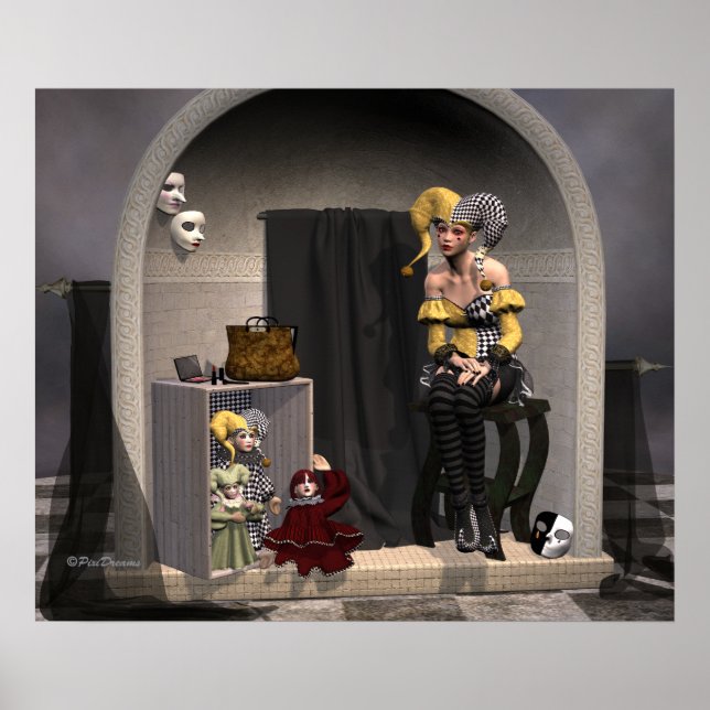 "Julia's Puppet Theatre" - Poster (Devant)