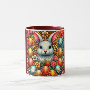 JULIET ~ EASTER BUNNY Oeufs Fleurs ~ Mug