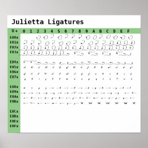 Julietta Font Ligatures Poster