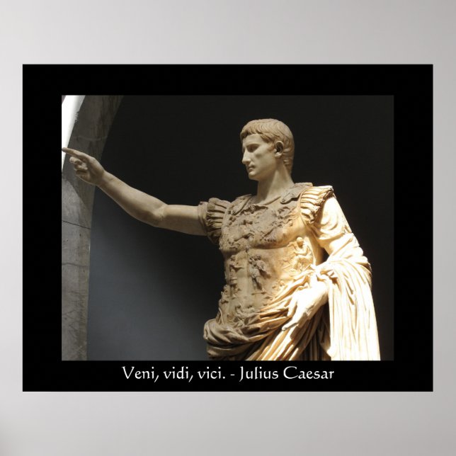 Julius César citation POSTER (Devant)
