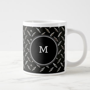 Jumbo Guys Cool Monogram Style Café Mugs