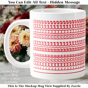 Jumbo J'adore Les Grands Mugs Message Caché Noël 