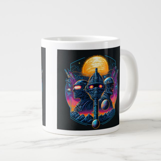 Jumbo Mug de science-fiction épopée (Devant droit)