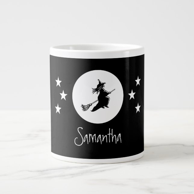 Jumbo Mug d'Halloween, Noir (Devant)
