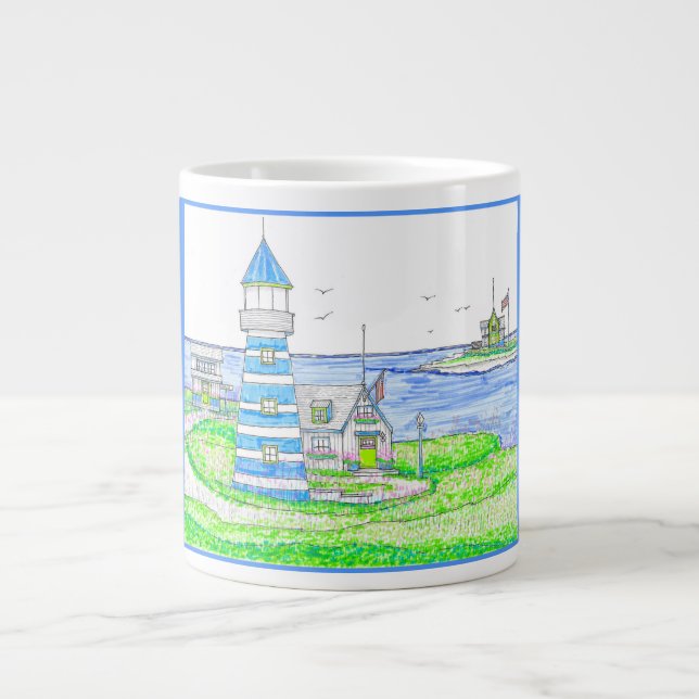 Jumbo Mug du phare Americana 2 (Devant)
