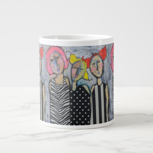 Jumbo Mug - Les femmes sauvages font (Devant)