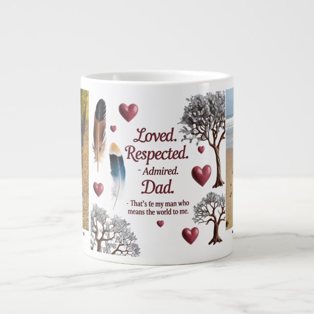 Jumbo Mug personnalisée pour papa (Devant)