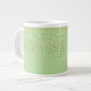 Jumbo Mug Petite Golden Stars-Apple GRN