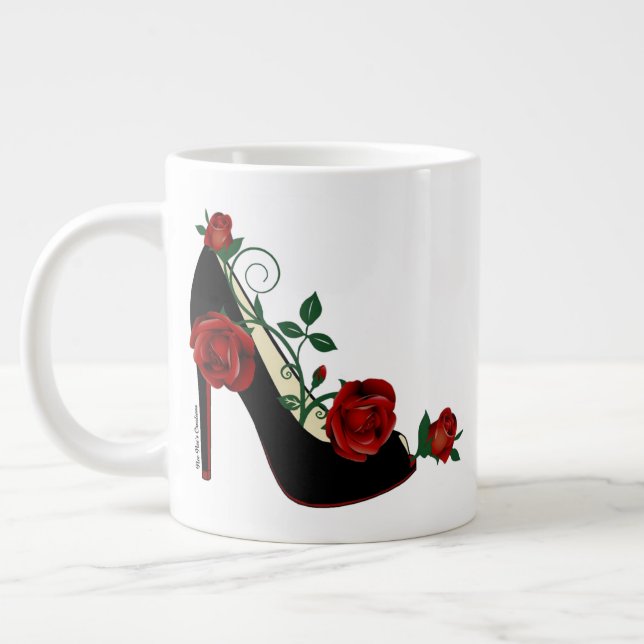 Jumbo Mug - Rose de Stiletto (Gauche)