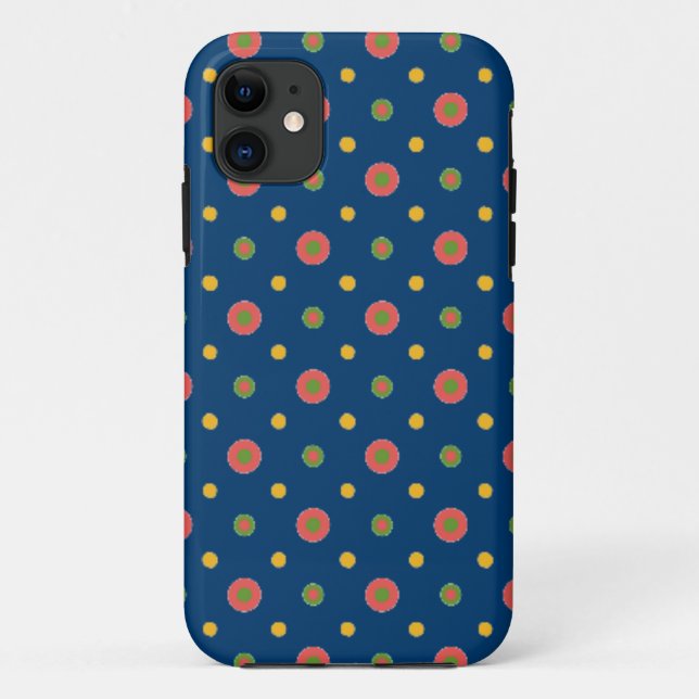 Jumbo Pois Navy Blue iPhone 5/5s Xtreme Coque (Dos)