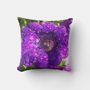 Jumbo Purple Petunia Coussin de fleurs