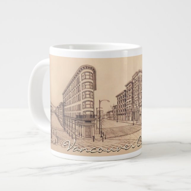 Jumbo Vancouver Art Coffee Cup Mug Personnaliser l (Devant gauche)