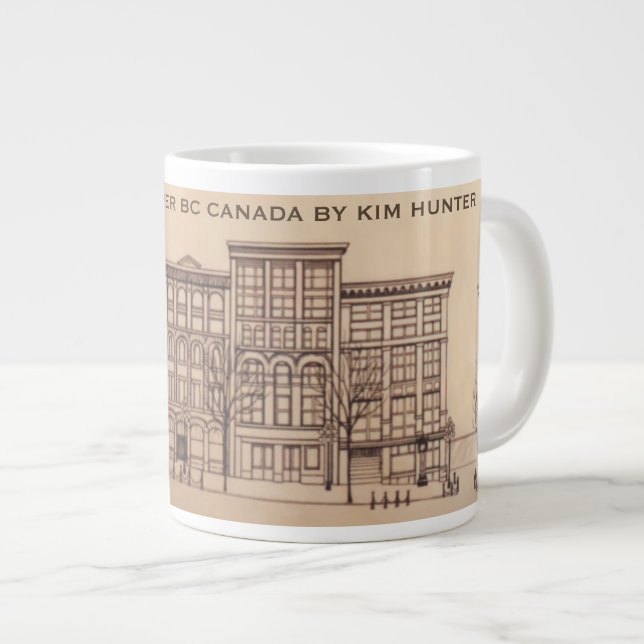 Jumbo Vancouver Coffee Mug Personnalisez Gastown C (Devant droit)