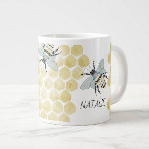Jumbo Zen Doodle Bee Mug