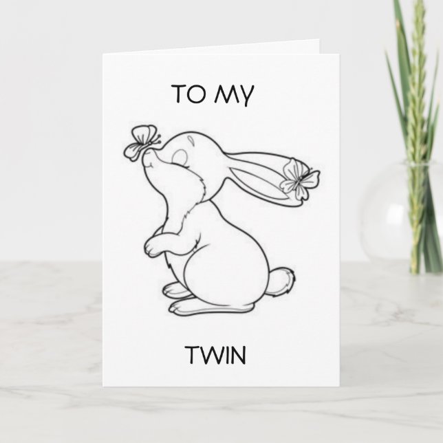**JUMEAU** SUR ***VOTRE CARTE D'ANNIVERSAIRE*** (Devant)