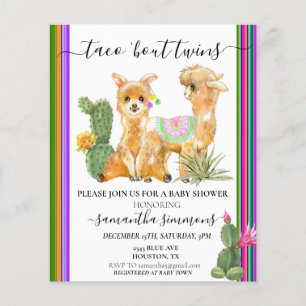 Jumeaux Baby Shower Fiesta Taco de LLama
