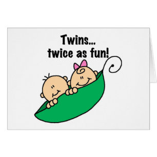 Jumeaux de cosse de pois deux fois comme amusement