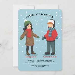 Jumeaux ou invitation commune d'anniversaire