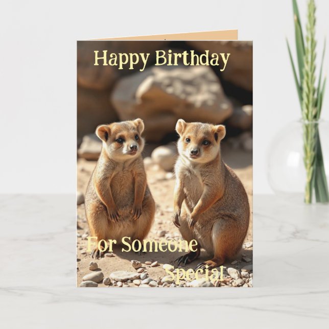 Jumeaux Quokka australiens, cartes d'anniversaire (Devant)