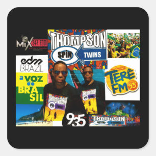 Jumeaux THOMPSON SPIN Autocollants carrés