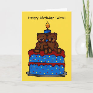 Cartes Jumeaux Garcon Fille D Anniversaire Zazzle Fr