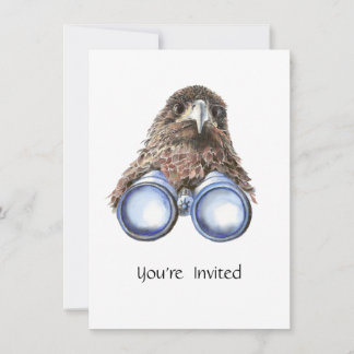 Jumelles de Hawk amusant Anniversaire Invitation