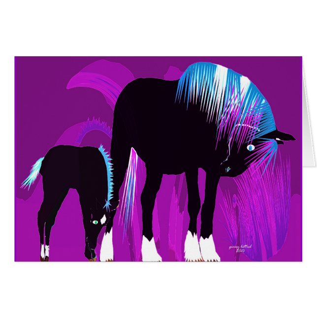 Jument et colt (Devant horizontal)