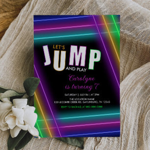 Jump Anniversaire Trampoline Party Invitation