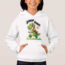 Jump Dino - Jouer Sticker sweat - shirt à capuche