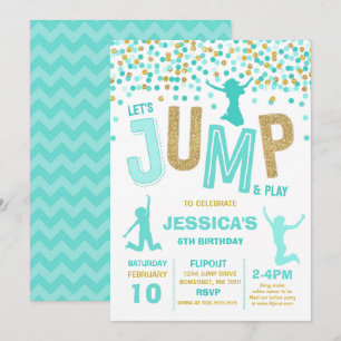 Jump Invitation Anniversaire Jump Trampoline Party