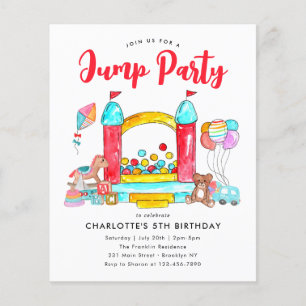 JUMP PARTY Budget Maison Gonflable Trampoline Anni