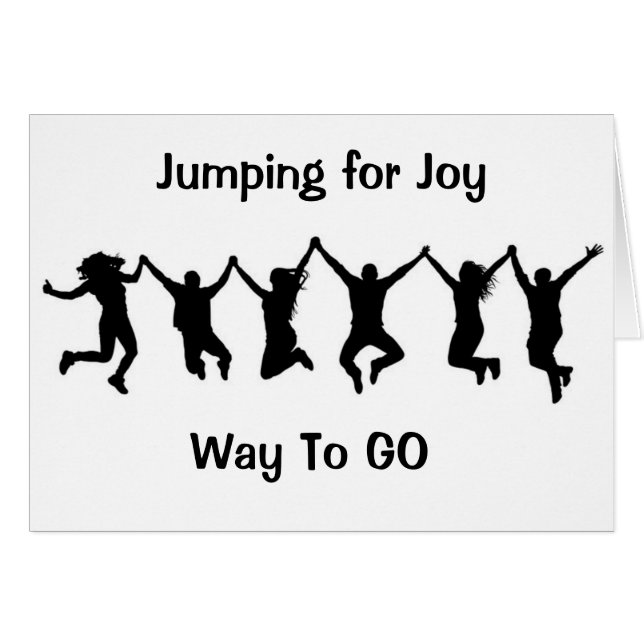 JUMPER POUR "JOIE" POUR "VOUS" FÉLICITATIONS (Devant horizontal)