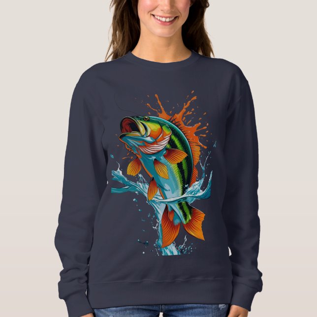 Jumping Colorful Fish – Women’s Sweatshirt (Devant)