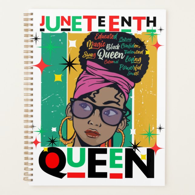 Junetdix Queen Melanin Sista Black Girl Magic (Devant)