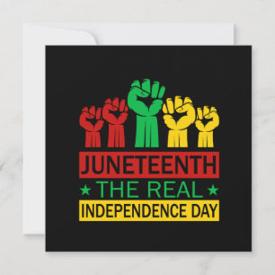 Juneteenth Word Art Pan Africa Colors Square 