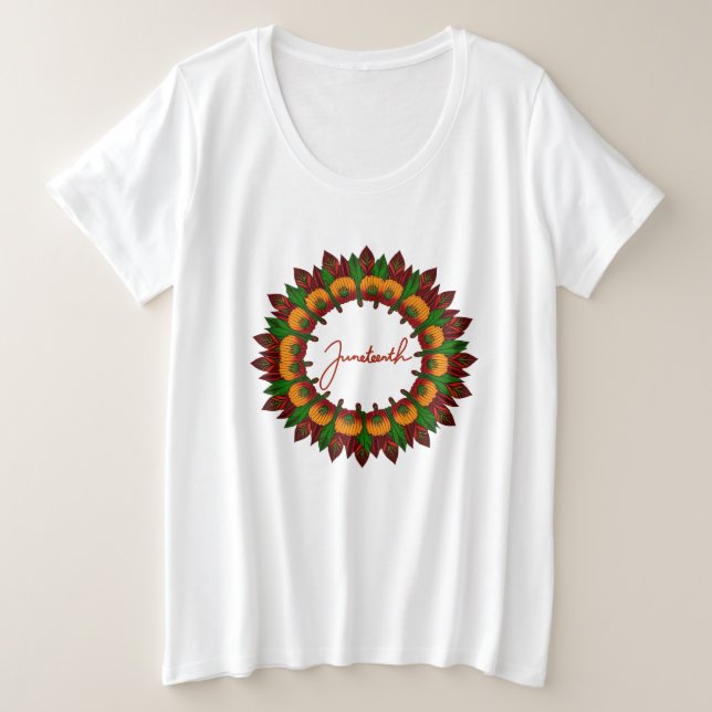 Junetten mandala floral couleurs d'inspiration afr (Design devant)