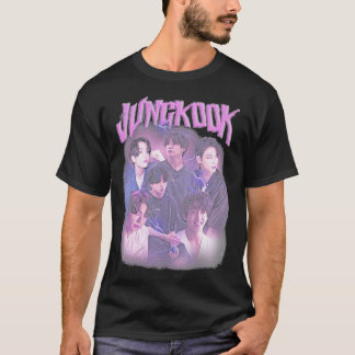 Jungkook Bangtan Boys T-shirt Vintage classique