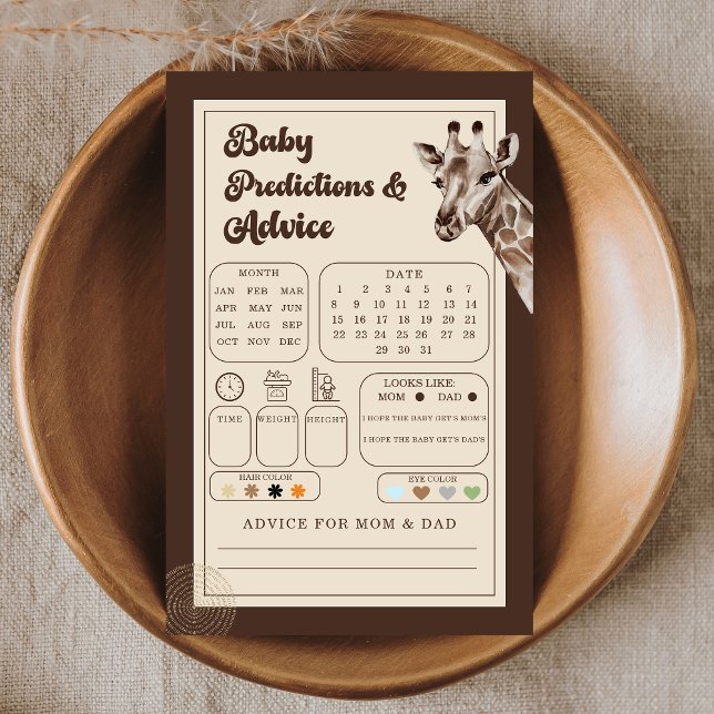 Jungle Adventure Giraffe Baby Prédictions et conse (Créateur téléchargé)